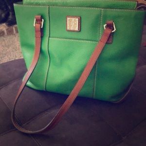 Dooney & Burke Green Tote
